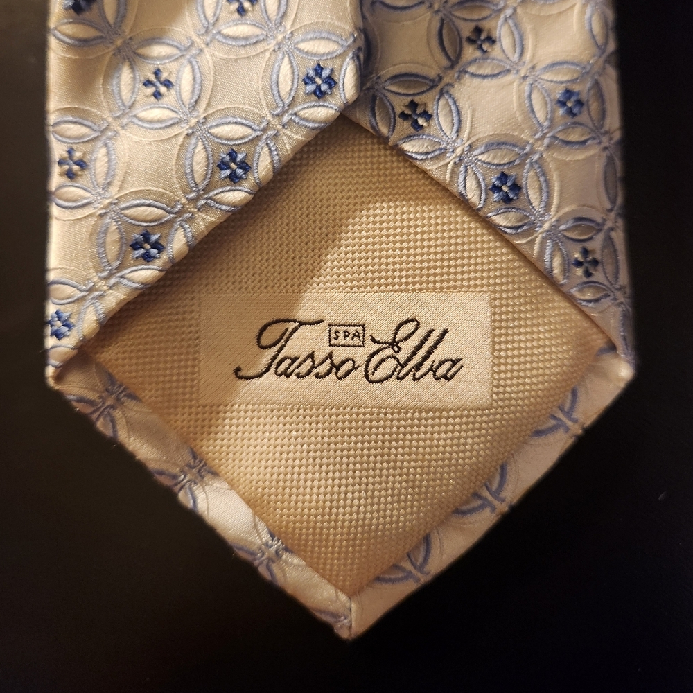 Taso Elba Brown Necktie Classic Ties for Men 100% Silk